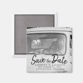Liebe Reisen Foto - Save the Date Magnet (Vorderseite/Rückseite)