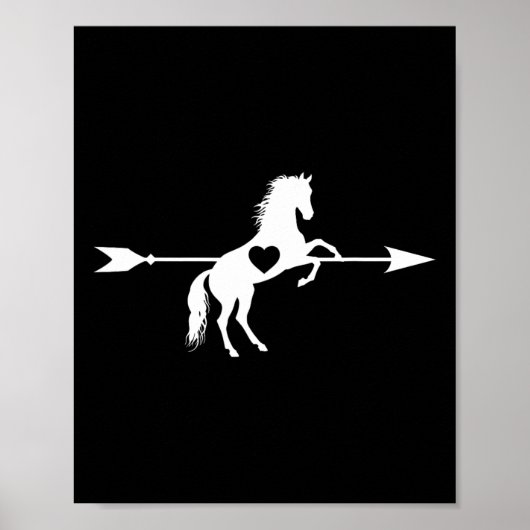 Liebe Reitpferd Reitpferde Lover Eq Poster (Vorne)