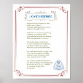 Liebe Reprise - Ein romantisches, mausendes Gedich Poster (Vorne)