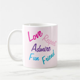 Liebe Respekt Admire Beste Mama je Kaffeetasse