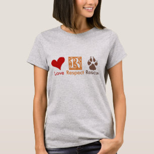 LIEBE RESPEKT RESCUE Animal Rescue & Adoption T-Shirt