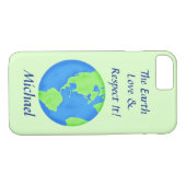 Liebe Respekt vor dem Namen der Erde Globe Persona Case-Mate iPhone Hülle (Rückseite (Horizontal))