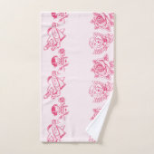 Liebe Retro Badhandtuch Set (Handtuch)