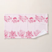 Liebe Retro Badhandtuch Set (Handtuch)