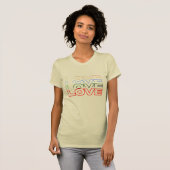 Liebe - Retro Classic Pink Edition T - Shirt (Vorne ganz)