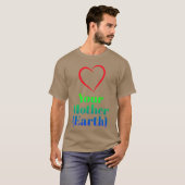 Liebe: Retro der Mutter Erde T-Shirt (Vorne ganz)