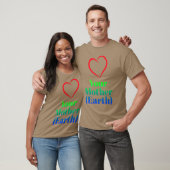 Liebe: Retro der Mutter Erde T-Shirt (Unisex)