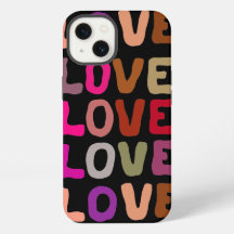 LIEBE-Retro-Groovy-Wavy-Buchstaben wiederholen Mus