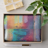 Liebe Retro Hippie Blue Red Orange Bohemisches Lan Seidenpapier (Geschenk)