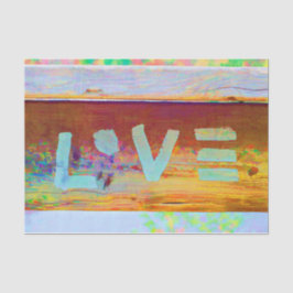 Liebe Retro Hippie Brown Green Bohemisch Country A Seidenpapier