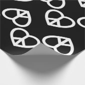 Liebe Retro-Hippie Geschenkpapier (Ecke)