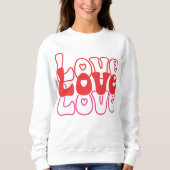 Liebe Retro Sweatshirt (Vorderseite)