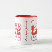 Liebe Retro Tasse (Zentrum)
