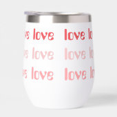 Liebe Retro Typografie Rosa und Rot (Rechts)