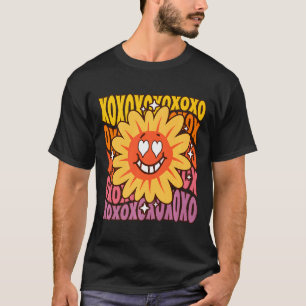Liebe Retro Vintage Sonnenblume Floral Groovy Vale T-Shirt