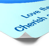 Liebe, Rett, Schutz der Erde für Gedicht und Kunst Poster (Ecke)