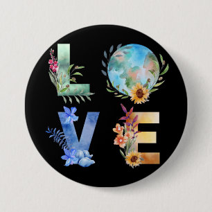 LIEBE RETTE UNSEREN PLANETEN BUTTON