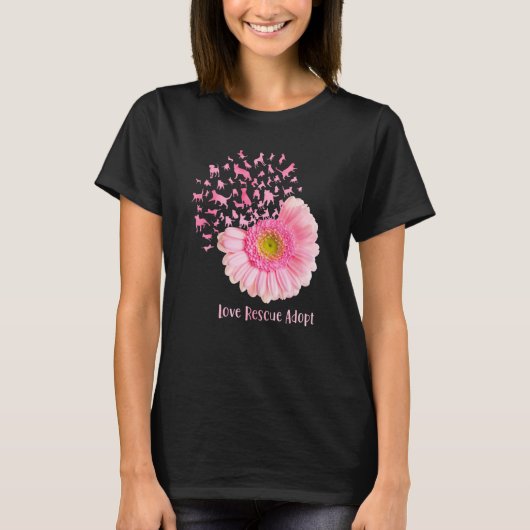 Liebe Retten Adoptieren T-Shirt (Vorderseite)