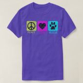 Liebe rettet Hunde gestört Tierfreunde T-Shirt (Design vorne)