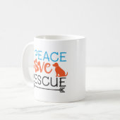 Liebe rettet Hunde Kaffeetasse (Vorderseite Links)