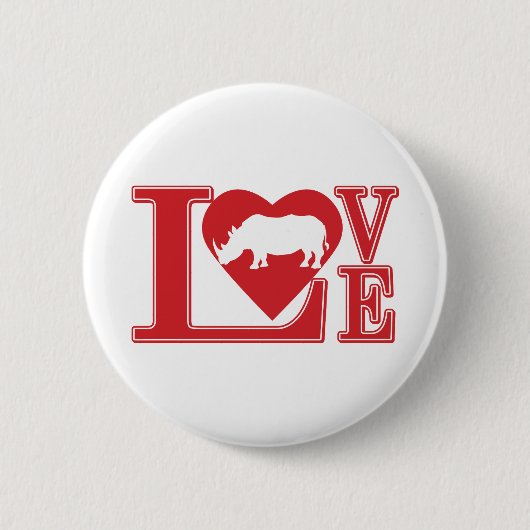 Liebe-Rhinos Button (Vorderseite)