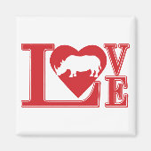Liebe-Rhinos Magnet (Vorne)