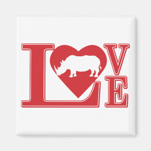 Liebe-Rhinos Magnet