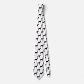 Liebe Rhodesian Ridgeback Dog Silhouette Neck Tie Krawatte (Vorderseite)