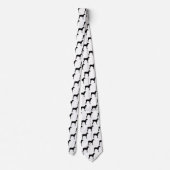 Liebe Rhodesian Ridgeback Dog Silhouette Neck Tie Krawatte (Rückseite)