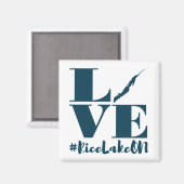 Liebe Rice Lake Magnet (Vorderseite/Rückseite)