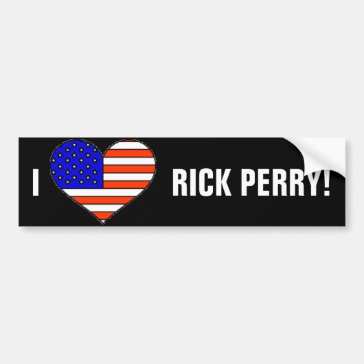 LIEBE RICK PERRY AUTOAUFKLEBER (Vorne)