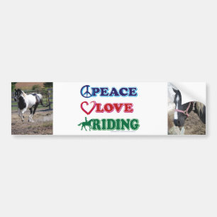 Liebe-Riding Autoaufkleber