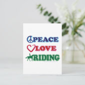 Liebe-Riding Postkarte (Stehend Vorderseite)