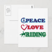 Liebe-Riding Postkarte (Vorne/Hinten)