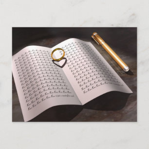 Liebe Ringschatten Postkarte