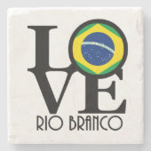 LIEBE Rio Branco Steinuntersetzer (Vorderseite)