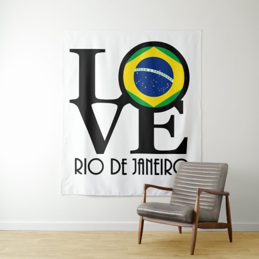 LIEBE Rio de Janeiro Wandteppich (Beispiel)
