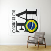 LIEBE Rio de Janeiro Wandteppich (Beispiel (Horizontal))