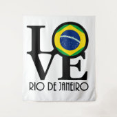 LIEBE Rio de Janeiro Wandteppich (Vorderseite)