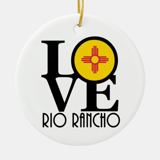 LIEBE Rio Rancho Keramik Ornament (Vorne)