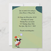 Liebe Road Country Music Wedding Einladung (Rückseite)