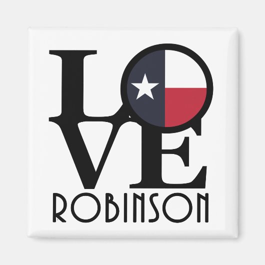 LIEBE Robinson Texas Magnet (Vorne)