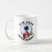 Liebe Rock and Roll Funny Eyeball Puff Kaffeetasse (Links)