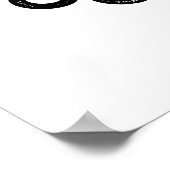 Liebe Rock and Roll Funny Eyeball Puff Poster (Ecke)