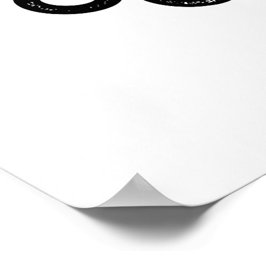 Liebe Rock and Roll Funny Eyeball Puff Poster (Ecke)