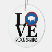 LIEBE Rock Springs Wyoming Keramik Ornament (Links)
