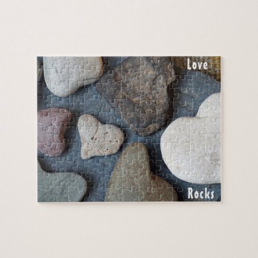 Liebe Rocks-A-Kollektion Heart Shaped Rocks Puzzle (Horizontal)