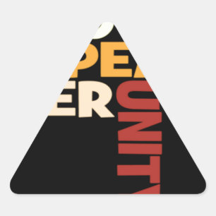 Liebe Rocks Dreieckiger Aufkleber