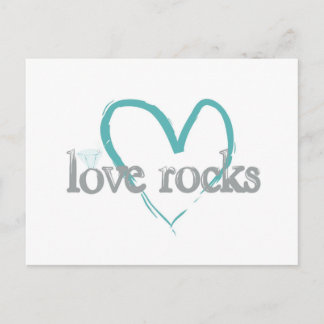 Liebe Rocks Postkarte