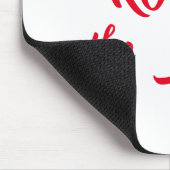 Liebe rockt die Welt-Phrase-Maus Mousepad (Ecke)
